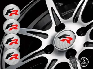 Seat Pegatina de Silicona Estilo Emblemas Bombados de Aro
